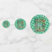 St. Patrick's Day Fun und Adorable "Party Animals" Konfetti (Rückseiten)