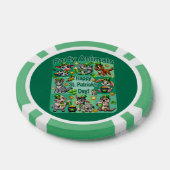 St. Patrick's Day Fun und Adorable "Party Animals" Pokerchips (Einzeln)