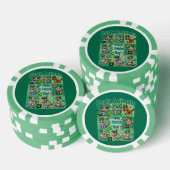 St. Patrick's Day Fun und Adorable "Party Animals" Pokerchips (Stapel)