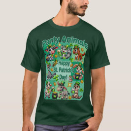 St. Patrick's Day Fun und Adorable "Party Animals" T-Shirt