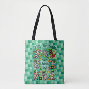 St. Patrick's Day Fun und Adorable "Party Animals" Tasche