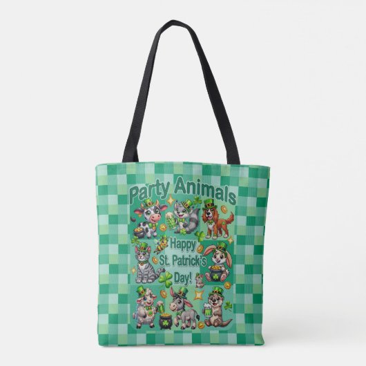 St. Patrick's Day Fun und Adorable "Party Animals" Tasche (Rückseite)