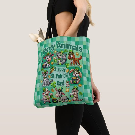 St. Patrick's Day Fun und Adorable "Party Animals" Tasche (Von Nahem)