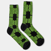St. Patrick's Day funkeln Glitzer Grün Kleeblätter Socken (Rechts)