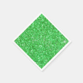 St. Patrick's Day funkeln Glitzer Kelly Green Serviette (Ecke)