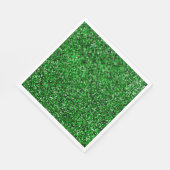 St. Patrick's Day funkeln Glitzer kelly grün Serviette (Ecke)