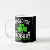 St. Patrick's Day Funny Fighter Drinker Irish Cono Kaffeetasse (Links)