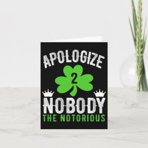 St. Patrick's Day Funny Fighter Drinker Irish Cono Karte