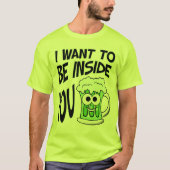 St. Patrick's Day Funny Green Beer T - Shirt (Vorderseite)