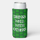 St Patrick's Day Funny Green Seltzer Can Coolers Selters Dosenkühler (Seltzer Rückseite)