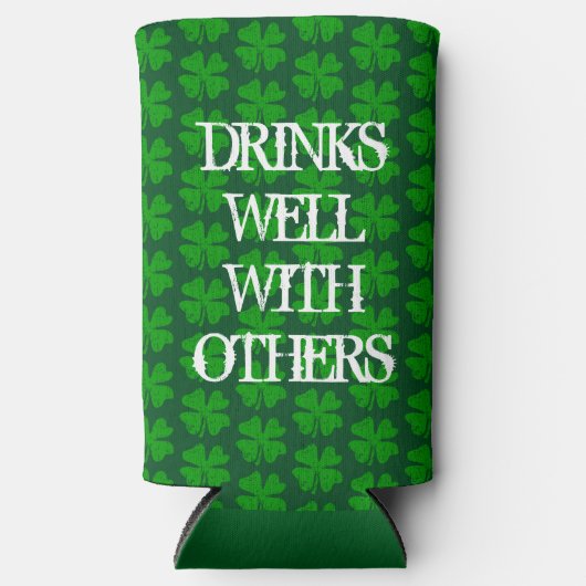 St Patrick's Day Funny Green Seltzer Can Coolers Selters Dosenkühler (Vorderseite)