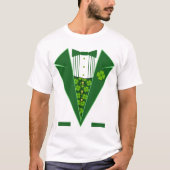 St. Patrick's Day Funny Green Tuxedo Shirt (Vorderseite)