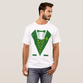 St. Patrick's Day Funny Green Tuxedo Shirt (Vorne ganz)
