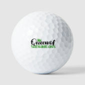 St Patricks Day Funny Irish Queen of Shenanigans Golfball (Vorderseite)