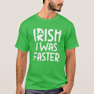 St. Patrick's Day Funny Irish Runner Kleeblatt Luc T-Shirt