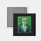 St Patricks Day Funny Irish Trump 47. Präsident Magnet (Vorderseite/Rückseite)