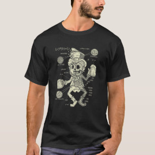 St Patricks Day Funny LEPRECHAUN Anatomie Drink Bi T-Shirt