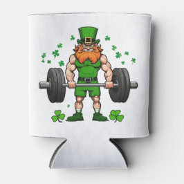 St. Patrick's Day Funny Leprechaun Barbell Gym Dosenkühler