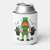 St. Patrick's Day Funny Leprechaun Barbell Gym Dosenkühler (Kanne Rückseite)