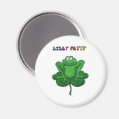St Patrick's Day Funny Lilly Patty Pad Frog Magnet (Vorderseite/Rückseite)