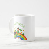 St Patricks Day - Funny Lucky Irish Leprechaun Kaffeetasse (Vorderseite Links)