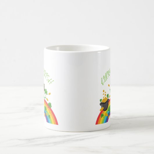 St Patricks Day - Funny Lucky Irish Leprechaun Kaffeetasse (Mittel)