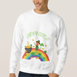 St Patricks Day - Funny Lucky Irish Leprechaun Sweatshirt