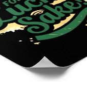 St Patrick's Day Funny Oh für Lucks Sake Clover Poster (Ecke)