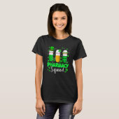 St Patrick's Day Funny Pharmacy Squad Leprechaun P T-Shirt (Vorne ganz)
