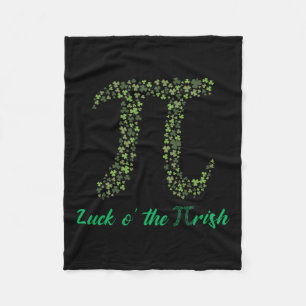 St Patricks Day Funny Pi Luck O' The Pi-rish Gesch Fleecedecke