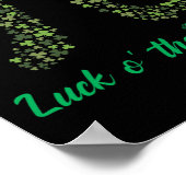 St Patricks Day Funny Pi Luck O' The Pi-rish Gesch Poster (Ecke)