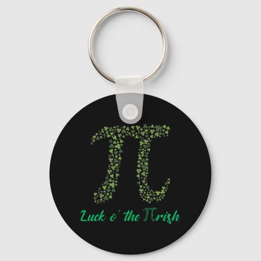 St Patricks Day Funny Pi Luck O' The Pi-rish Gesch Schlüsselanhänger (Vorderseite)