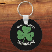 St Patricks Day Funny Shhh I Riech Shenanigans Pat Schlüsselanhänger (Vorderseite)