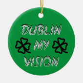 St. Patrick's Day Funny Spaß Green Keramik Ornament (Vorne)
