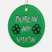 St. Patrick's Day Funny Spaß Green Keramik Ornament (Links)