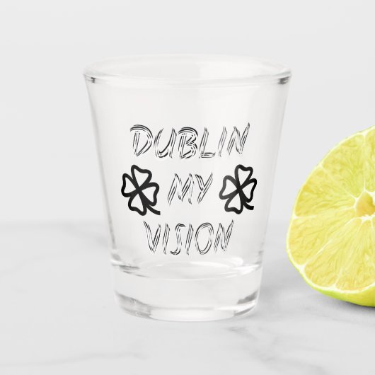 St. Patrick's Day Funny Spaß Green Schnapsglas (Vorderseite)