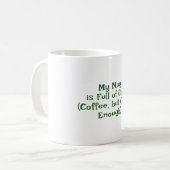 St. Patrick's Day, Funny Text Bleibe Lucky Kaffeetasse (Vorderseite Links)