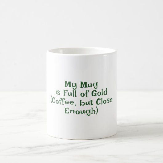 St. Patrick's Day, Funny Text Bleibe Lucky Kaffeetasse (Mittel)