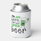 St. Patrick's Day Funny Text Green Beer Dosenkühler (Kanne Vorderseite)