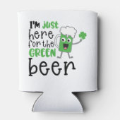 St. Patrick's Day Funny Text Green Beer Dosenkühler (Rückseite)