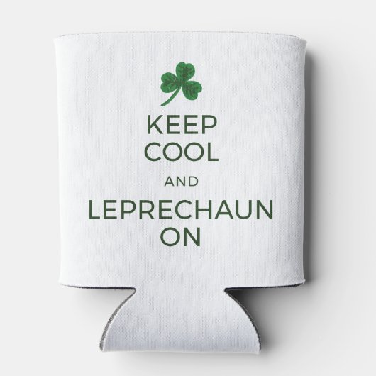 St. Patrick's Day Funny Text kann färben, Cool Beh Dosenkühler (Rückseite)