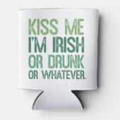 St. Patrick's Day Funny Text Kiss Me Dosenkühler (Vorderseite)