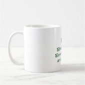 St. Patrick's Day, Funny Text Kleeblatt, Shenaniga Kaffeetasse (Links)