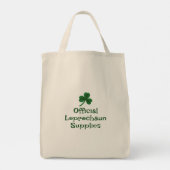 St. Patrick's Day, Funny Text Leprechaun Supplies Tragetasche (Rückseite)
