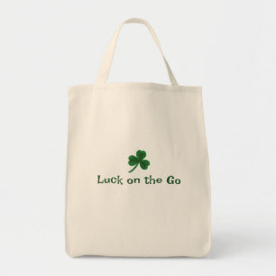 St. Patrick's Day, Funny Text Luck on the Go Tragetasche