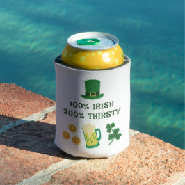 St. Patrick's Day Funny Text, Thirsty Irishman Dosenkühler