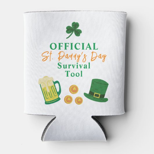 St. Patrick's Day Funny Text, Überlebenstool Dosenkühler (Vorderseite)