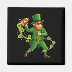 St Patricks Day Fußball Leprechaun St Patricks Magnet