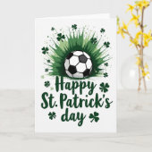 St. Patrick's Day Fußballkarte Karte (Gelbe Blume)