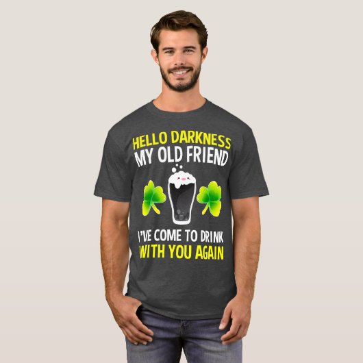 St Patricks Day Gaben for Men Hallo T-Shirt (Vorne ganz)